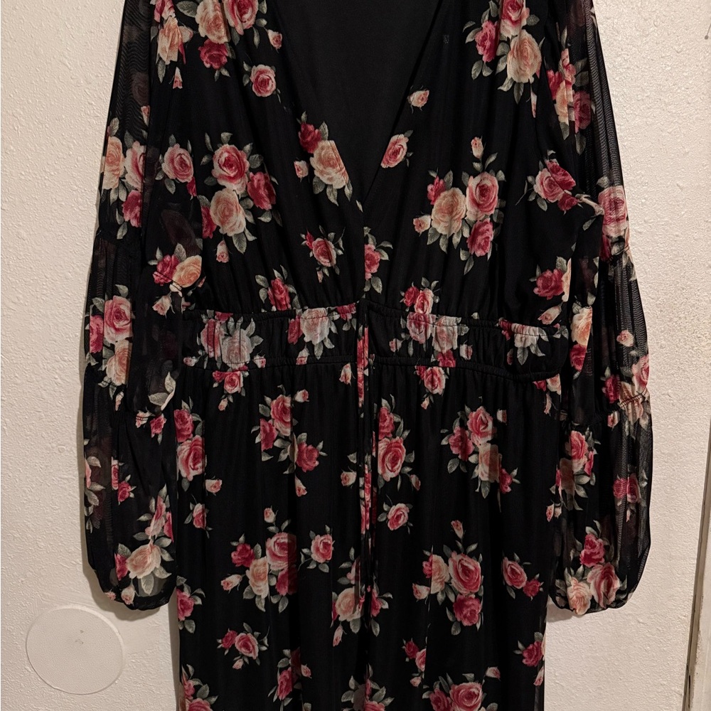Floral Black Maxi Dress Macy’s dress